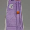 Firbon Purple A4 Paper Cutter, 12 Inch Titanium Straight Paper Trimmer with Side Ruler for Scrapbooking Craft, Paper, Coupon, Label, Cardstock