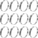12 Pack 4 inch T-Bolt Hose Clamps, Stainless Steel_304 Working Range 108mm-116mm for 4" Hose ID, Turbo Intake Intercooler Clamp for Automotive