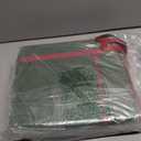 ZOBER Large Christmas Ornament Storage Box - Stores 128 3" Ornaments, With Dividers - Ornament Organizer Storage Box, Durable Christmas Containers Holder - Extra Pockets, Dual Zipper - Green