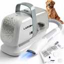 Pet Grooming Vacuum & Nail Grinding Kit 10Kpa High-Suction Pet Hair Vacuum with 3-Speed Settings & Ultra Low Noise + Nail Grinder | Cats & Dog Grooming Vacuum for Shedding | Large 2L Dustbin