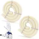 2 Pack Pool Cleaner Hose 9-100-3102 Fit for Polaris 360, 6 FT Cuffless Feed Hose for 360 Pressure-Side Pool Cleaner, Diameter 1-1/2", White, 91003102