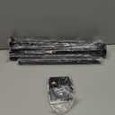 Matte Black Shower Curtain Rod,1 Inch Diameter Stainless Steel Adjustable Spring Tension Rods 32 to 80",with Holders,Anti-Slip,Curtain Rods No Drilling(1 Pack)