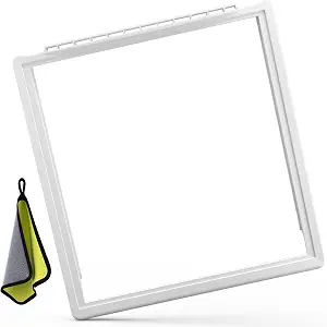 241969501 Refrigerator Compatible with Frigidaire Shelf Replacement Refrigerator Crisper Drawer Pan Cover Parts, 17-3/8" x 18-3/8"