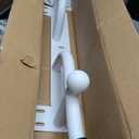 Wall Mounted Pull Up Bar - Heavy Duty Chin Up Bar, Pull-Up Bar for Garage, Joist, Wall Mount - Multifunctional Fitness Bar, Supports up to 600 Lbs (White)