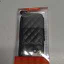 Bocasal Crossbody Wallet Case for iPhone 13, RFID Blocking PU Leather Zipper Handbag Purse Flip Cover, Kickstand Folio Case with Card Slots Holder Wrist Strap Lanyard 5G 6.1 Inch (Black)