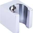 Angle Simple Shower Head Holder Wall Mount, Brass Shower Wand Handle Holder, Sprayer Bracket, Chrome
