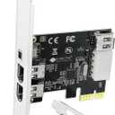 4-Ports 1394A PCIE FireWire 400 Expansion Card for Windows Desktop PCs, 3X 6Pin and 1X 4Pin 1394A 400Mbps Ports, with 4Pin-6Pin 1394A Cables and Low Profile Bracket (PCIE-1394A)