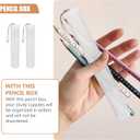 Operitacx 2Pcs Plastic Paint Brush Case, Extendable Paint Brush Holder With Carrying Lanyard, Storage Artist Storage Tube For es, Pens, ing Tools