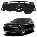 BOLTRY Dashboard Mat Cover for Jeep Cherokee 2014-2021 Nonslip Center Console Sunshield Glare UV Rays Protector Accessories