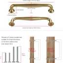 SAILING 10 Pack Cabinet Handles-5"/128mm Screw Spacing Champagne Bronze Furniture Hardware Handles for Kitchen Cabinets Bedroom Dresser Wardrobe Cabinet Pulls