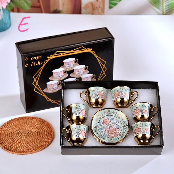 Vintage Style Japanese Style Art Illustrated 8-pc Tea Set