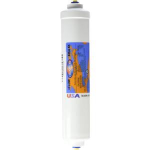 K2533 KK 2 by 10 inch granular activated carbon water filter with 3/8" female quick connect fittings for refrigerators, under sink and home system use.