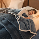 Super Soft Throw Blanket Ivory Premium Silky Flannel Fleece 3D Checkered Lightweight Bed Blanket All Season Use (Navy, 91"x80")