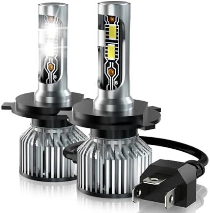 TXBILMOO Compatible for 2007 2008 2009 2010 2011 2012 2013 2014 Honda CR-V Headlight Bulbs, 9003 High Low Beam Halogen Replacement with Cooling Fan, 24000LM, Plug and Play