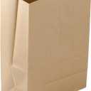 Large Heavy Duty Kraft Brown Paper Barrel Sack Bag, Grocery Bags,SOS Bags. 57 Lbs Basis Weight, 12 x 7 x 17-25/Pack