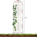 hogardeck 4 Packs 84 * 19 inch Metal Garden Trellis for Climbing Plants Outdoor,Heavy Duty,Coating Rustproof Trellis for Rose, Vegetable, Flowers, Expandable,Perfect for Training Climbing Plants