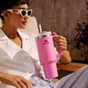 STANLEY Quencher H2.0 Tumbler with Handle and Straw 14 oz | Flowstate 3-Position Lid | Cup Holder Compatible for Travel | Insulated Stainless Steel Cup | BPA-Free | Cobalt
