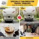 New Upgraded Rv Hitch Mount Tripod Stabilizer Adjustable 18.5"-31.5" Camper Rear Bumper Tripod Jacks 5000 Lbs Stabilizer Fit for 2 Hitch Receivers