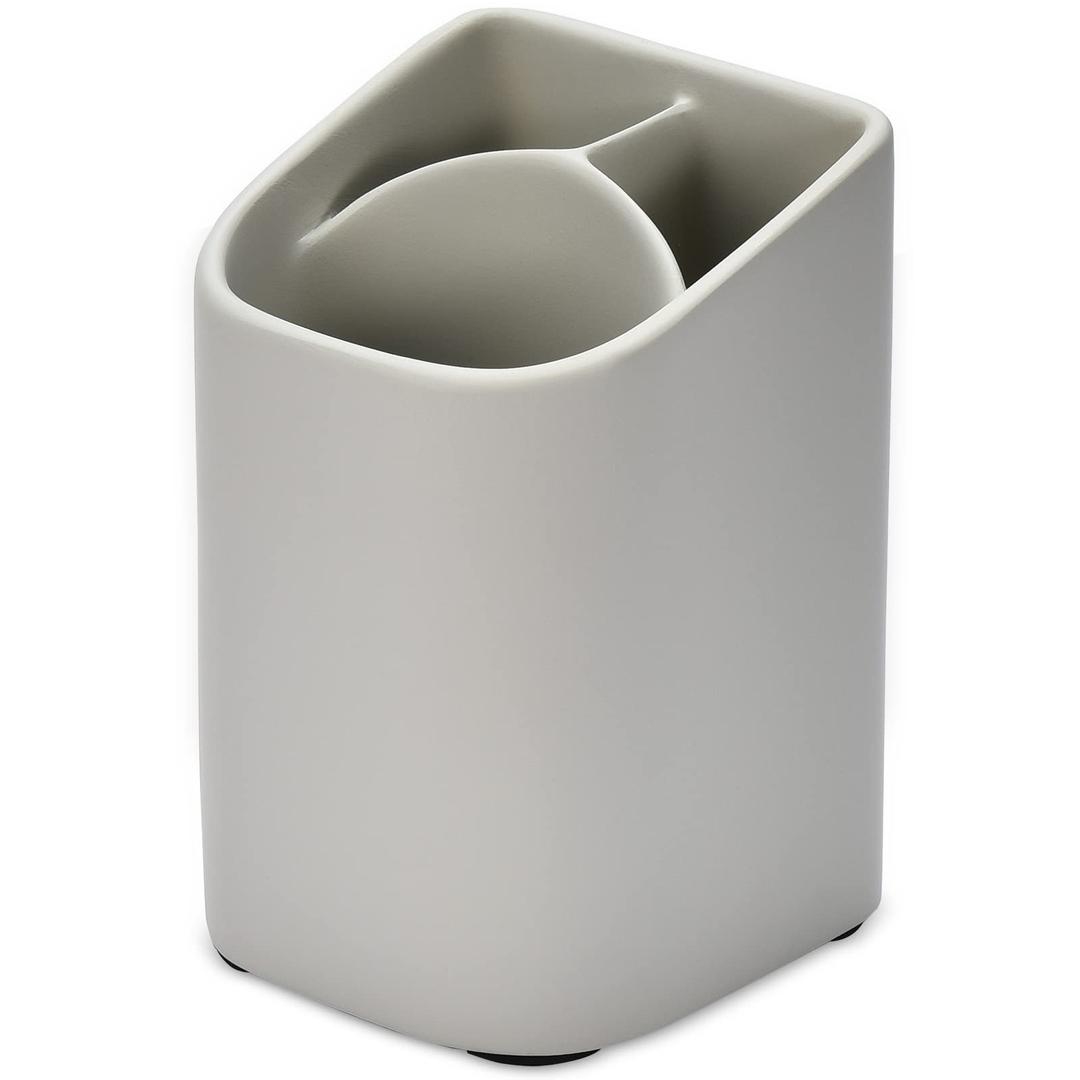 zccz Toothbrush Holder for Bathroom - Electric Toothbrush Holder and Toothpaste Holder - Bathroom Countertop Organizer for Razor, Makeup Brushes, Pen 