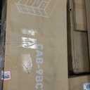 DUMOS Dresser for Bedroom, Storage Organizer with 9 Drawers, Chest of Drawers with Fabric Bins, Sturdy Metal Frame, Wood Tabletop for Guest Room, Closet, Entryway, Nursery (Black)