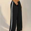 SHENHE Women's Wide Leg Loose Sweatpants Low Rise Y2k Drawstring Workout Sports Pants (Black, XS)