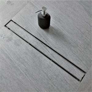 Neodrain 30-Inch Linear Shower Drain with Tile Insert Grate,Brushed 304 Stainless Steel Rectangle Shower Floor Drain, Linear Drain with Leveling Feet, Hair Strainer