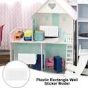 OLYCRAFT 6 Pcs Mini House Wainscoting 1:12 Scale Wainscot Interior Paneling Plastic Miniature Wall Panel Mini Wainscoting Wall Cladding for Minihouse DIY Miniature Ornaments for Miniatures Scene Model