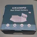 4Pcs Upgrade Bed Sheet Holders for Corners, Bed Sheet Grippers, Fitted Sheet Holders Keep Sheets Firm & Tight, Lock Sheet Holders, Heavy Duty Bed Sheet Clips, Fit All Mattress Easy Install