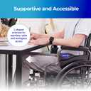 Invacare Wheelchairs for Adults, Flip-Back Padded Desk-Length Arm, Swing-Away Footrests, Portable, Folding, Lightweight Design, Vinyl Upholstery, 16-Inch Seat, 300-lb Capacity Manual Wheelchair