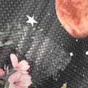 Zussun Kitchen Rug Mats for Floor Cushioned Anti Fatigue Black Kitchen Rugs Sets of 2 Moon Garden Floral Non Slip Waterproof Comfort Memory Foam Standing Floor Mat for Office Laundry Sink Desk