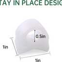 Pinky Toe Separators 12-Pack - Gel Toe Spacers for Overlapping Toes, Small Toe Corrector for Women and Men, Preventing Rubbing & Relieve Pressure