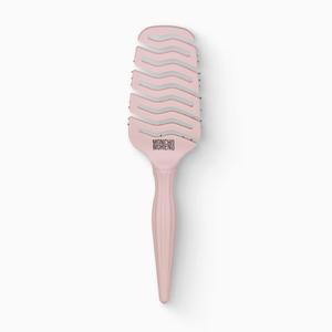 MONCHO MORENO Magic Brush - Professional Detangling Hair Brush for Dry Hair, Anti-Breakage & Anti-Frizz Brush for Fine, Thick & Curly Hair, Adds Shine (Pink) (Normal)
