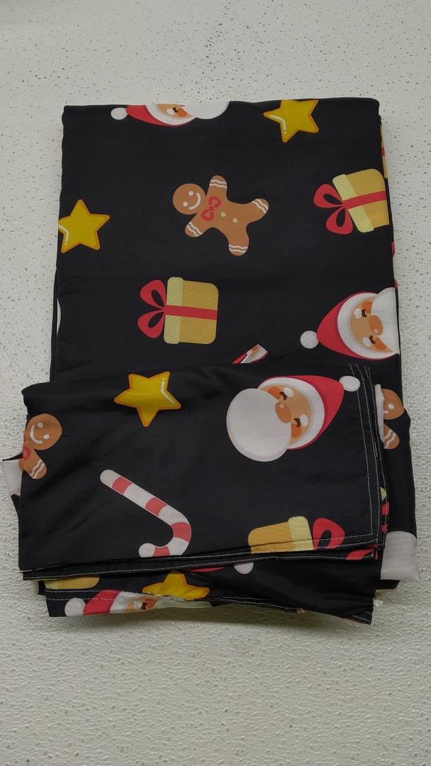 Santa Christmas Candy Cookie Gold Stars Crib Sheet for Girls Boys Baby Toddler Bed Mattress Sheets Babies Fitted Crib Sheets for Kids Nursery Bed 52 * 28 in (Medium)