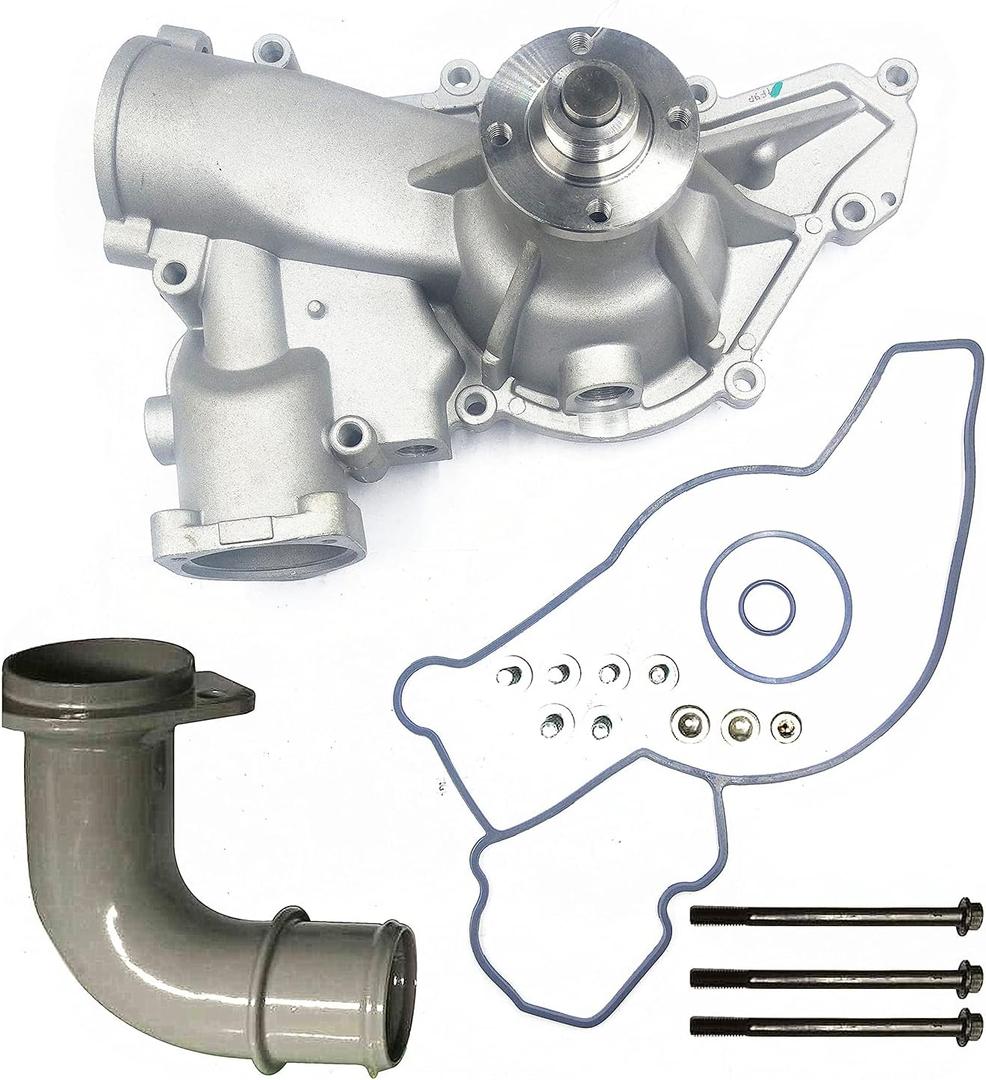 01014 Water Pump for Ford PowerStroke [7.3L Diesel] Engine, 1996-1997 F250/F350, 1999-2003 F250-550 Super Duty F-Series Full-Size Pickup Trucks, E-Series Full-Size Vans, 2000-2003 Excursion