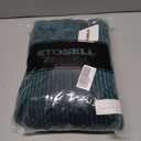 Women's Velvet V Neck Puff Sleeve Dress for Wedding Guest Cocktail Elegant Bodycon Party Midi Dress (Green, XL)