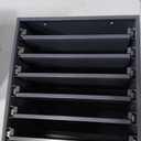 Durham 308B-95 Gray Cold Rolled Steel Bearing Rack for 6 Small Metal Compartment Boxes, 15-9/16" Width x 16-3/8" Height x 11-7/8" Depth