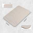 Stone Bath Mat, 2 Pack Diatomaceous Earth Shower Mat, Non-Slip Super Absorbent Quick Drying Bathroom Floor Mat, 24x15, Greyish White