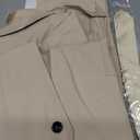 UNINUKOO Linen Suit for Men Summer Wedding 2 Piece Suit Set Peak Lapel Casual Blazer Pants Beach Wear for Men (Beige, Large)