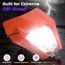 AnXin Dirt Bike LED Headlight Universal for EXC SX SXF EXC XC XCF XCW XCFW 50-525 2016-2025 Supermoto Enduro Orange