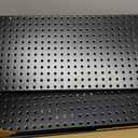 WALMANN Metal Pegboard Panels for Wall Tools Storage Pegboard for Garage, Workbench, Modular Peg Board Tool Organizer Board (Black 12"x24", Pack of 4)