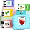 520 ABC Sight Words Talking Flash Cards, Christmas Birthday Gift for 2 3 4 5 6 Year Old Boys and Girls, Preschool-Learning-Activities, Toddler Educational Toys for Ages 1-6 Kids, Blue