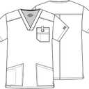 Dickies EDS Signature Men's V-Neck Top (Green, XXL)