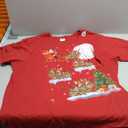 Funny Xmas Lighting Tree Santa Riding Christmas T-Shirt 3 XL