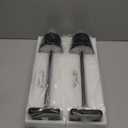 kelary 2 Pack Rechargeable Cordless Table Lamps, 5200mAh Battery Touch Table Light, Aluminum Shell Stepless Dimmable Portable LED Desk Lamp for Dinner/Restaurant/Outdoor Black