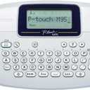 Brother P-Touch, PTM95, Monochrome, Handy Label Maker, 9 Type Styles, 8 Deco Mode Patterns, Navy Blue, Blue Gray
