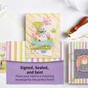 DIY Card Making Kit for Adults Cute cat-Themed & Thank You Cards with Envelopes for Birthdays, Weddings, Teachers, Parents, and Gift Giving (9 Sets)
