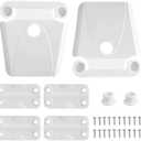 Cooler Hinge and Latch Replacement Kit for Igloo,Repair and Replace Cooler Components,4 Hinges and 2 latches