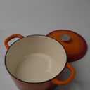 Crock-Pot Artisan Round Enameled Cast Iron Dutch Oven, 5-Quart, Sunset Orange
