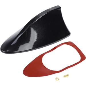 1 Pcs Universal Shark Fin Antenna Cover Signal Roof Aerial for Car SUV Truck Offroad ABS Material with Adhesive Base Pearl Black