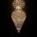 Flashing God D59''X H120'' Extra Large Chandeliers for High Ceilings Crystal Raindrop Chandeliers Large Villa Chandelier Entrance Foyer Ceiling Light LED Dimmable 2700K-6000K (Silver)